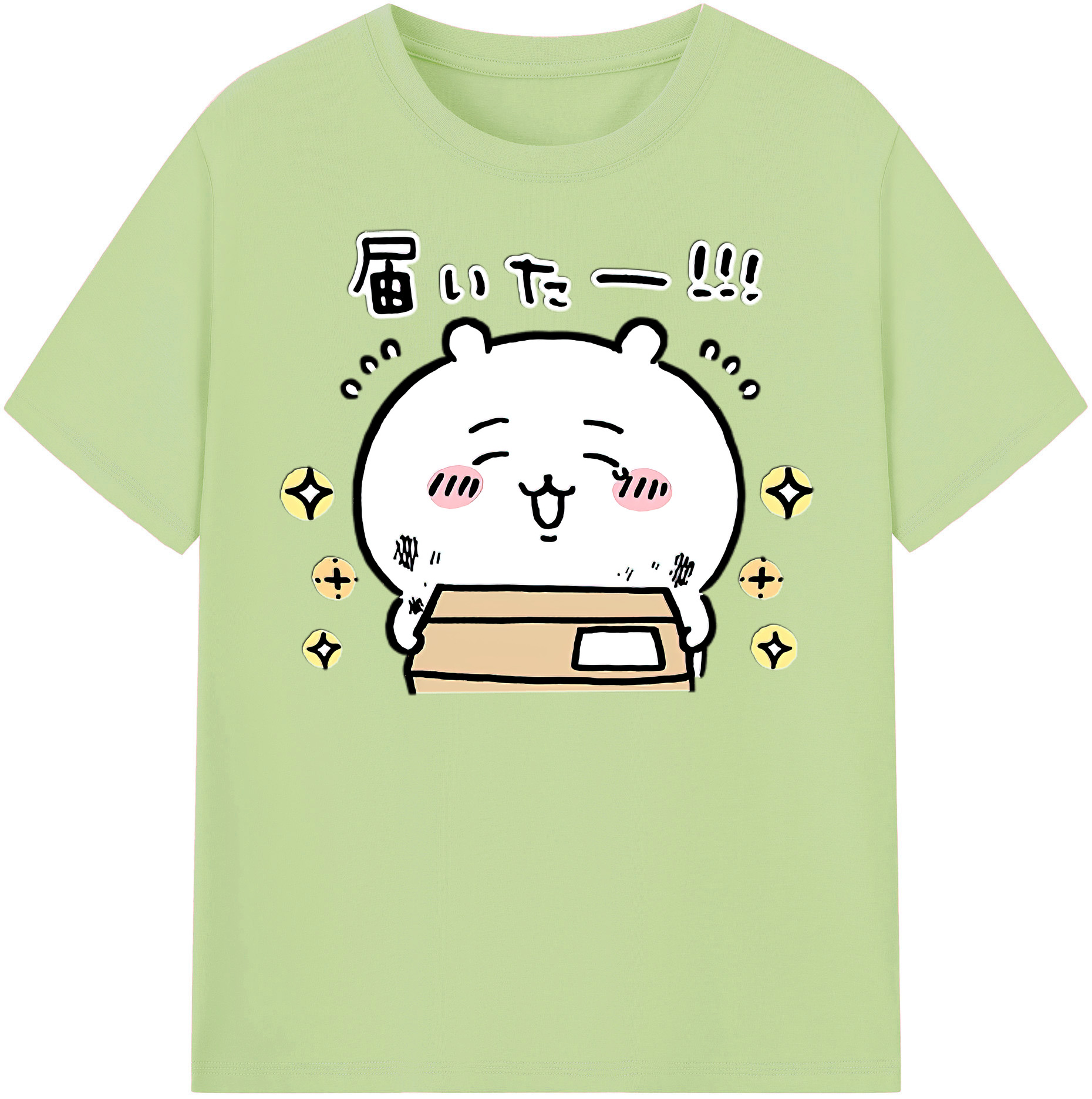 （画像用） ちいかわ ちいかわ Chii-kawa chiikawa 綿100％半袖Tシャツ（フロントプリント）